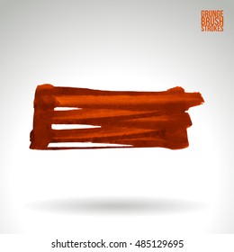 Brushstroke and texture. Vector design.