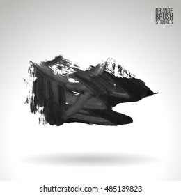 Brushstroke and texture. Vector design.