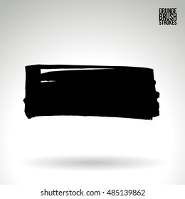 Brushstroke and texture. Vector design.