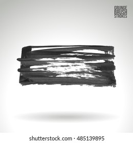 Brushstroke and texture. Vector design.
