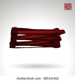 Brushstroke and texture. Vector design.