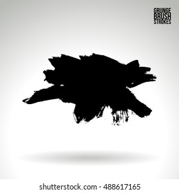 Brushstroke and texture. Vector design.