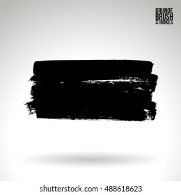 Brushstroke and texture. Vector design.