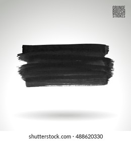 Brushstroke and texture. Vector design.