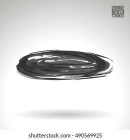Brushstroke and texture. Vector design.
