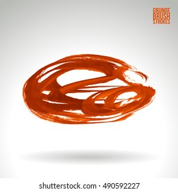 Brushstroke and texture. Vector design.