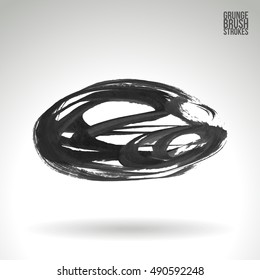 Brushstroke and texture. Vector design.