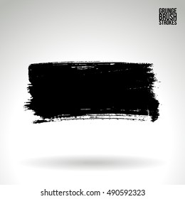 Brushstroke and texture. Vector design.