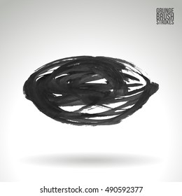 Brushstroke and texture. Vector design.