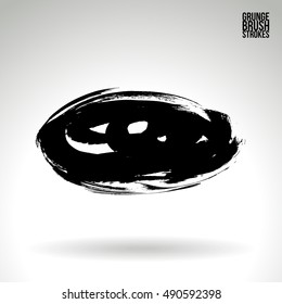 Brushstroke and texture. Vector design.