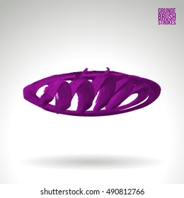 Brushstroke and texture. Vector design.
