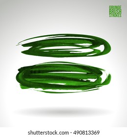Brushstroke and texture. Vector design.