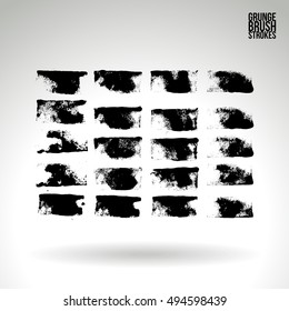 Brushstroke and texture. Vector design.