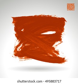 Brushstroke and texture. Vector design.