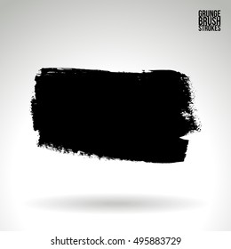 Brushstroke and texture. Vector design.