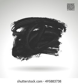 Brushstroke and texture. Vector design.