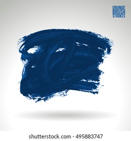 Brushstroke and texture. Vector design.