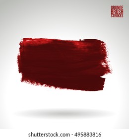Brushstroke and texture. Vector design.