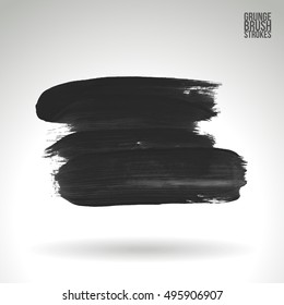 Brushstroke and texture. Vector design.