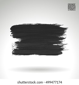 Brushstroke and texture. Vector design.