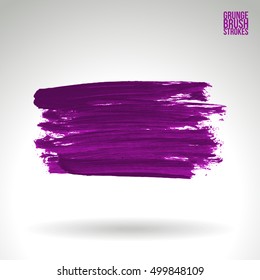 Brushstroke and texture. Vector design.