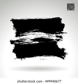 Brushstroke and texture. Vector design.