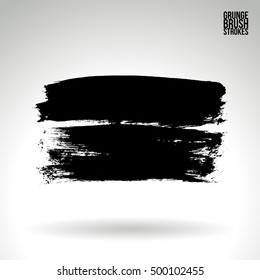 Brushstroke and texture. Vector design.