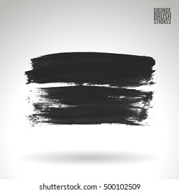 Brushstroke and texture. Vector design.