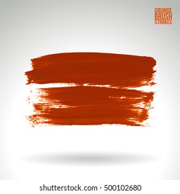 Brushstroke and texture. Vector design.