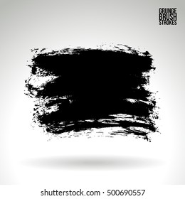 Brushstroke and texture. Vector design.