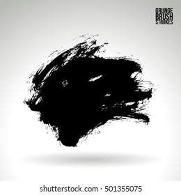 Brushstroke and texture. Vector design.