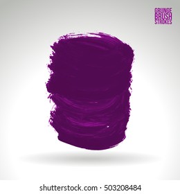 Brushstroke and texture. Vector design.