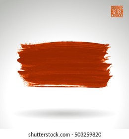 Brushstroke and texture. Vector design.