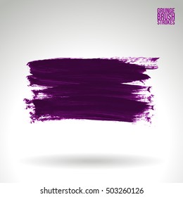 Brushstroke and texture. Vector design.