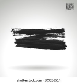 Brushstroke and texture. Vector design.