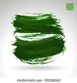 Brushstroke and texture. Vector design.