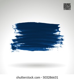 Brushstroke and texture. Vector design.