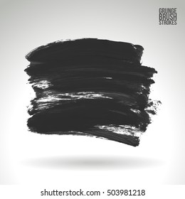 Brushstroke and texture. Vector design.