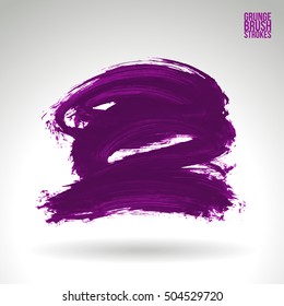 Brushstroke and texture. Vector design.