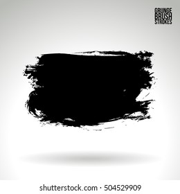 Brushstroke and texture. Vector design.