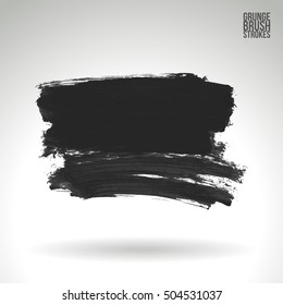 Brushstroke and texture. Vector design.