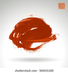 Brushstroke and texture. Vector design.