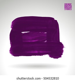 Brushstroke and texture. Vector design.