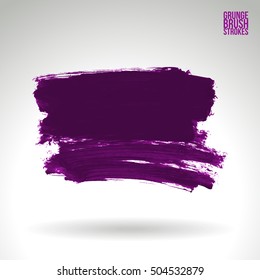 Brushstroke and texture. Vector design.
