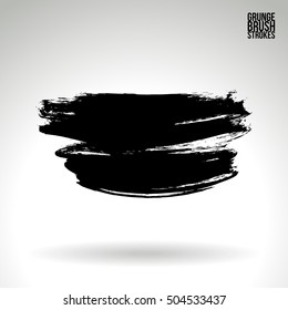 Brushstroke and texture. Vector design.