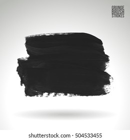 Brushstroke and texture. Vector design.