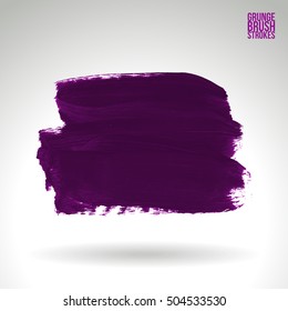 Brushstroke and texture. Vector design.