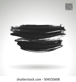 Brushstroke and texture. Vector design.