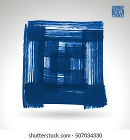 Brushstroke and texture. Vector design.