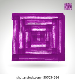 Brushstroke and texture. Vector design.